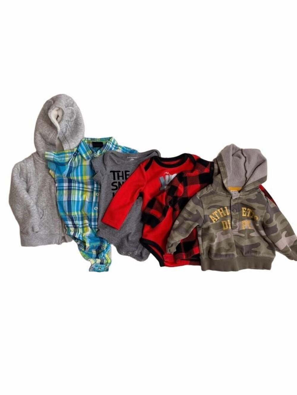 Bundle of 6 Carter's Nike Baby Boy Mixed Winter Outfit Bundle Size 6-9 months